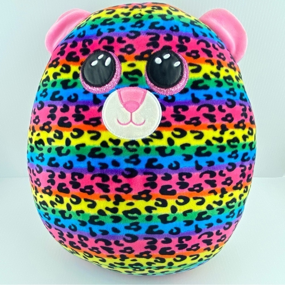 Ty Beanie Ballz Dotty the Leopard 12 inch Plush 2020 Rainbow Multi-colour